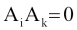 A(i)A(k)=0