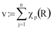 v:=Szumma(j=1..n: Khi(p)(R))
