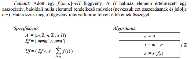 összegzés programozási tétele